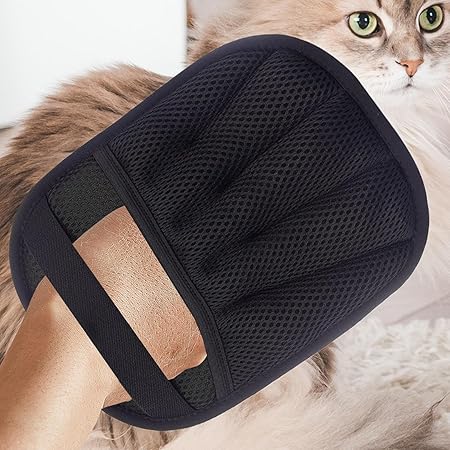 Hair Remover Glove, Pet Hair Removal Gloves, Double-Sided Kitten Gentle Shedding Tool, Non-Slip Design, Multi- Cleaning, Ideal For Couch, Furniture, Carpet, And Car Seat