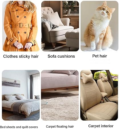Hair Remover Glove, Pet Hair Removal Gloves, Double-Sided Kitten Gentle Shedding Tool, Non-Slip Design, Multi- Cleaning, Ideal For Couch, Furniture, Carpet, And Car Seat