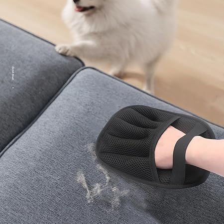 Hair Remover Glove, Pet Hair Removal Gloves, Double-Sided Kitten Gentle Shedding Tool, Non-Slip Design, Multi- Cleaning, Ideal For Couch, Furniture, Carpet, And Car Seat